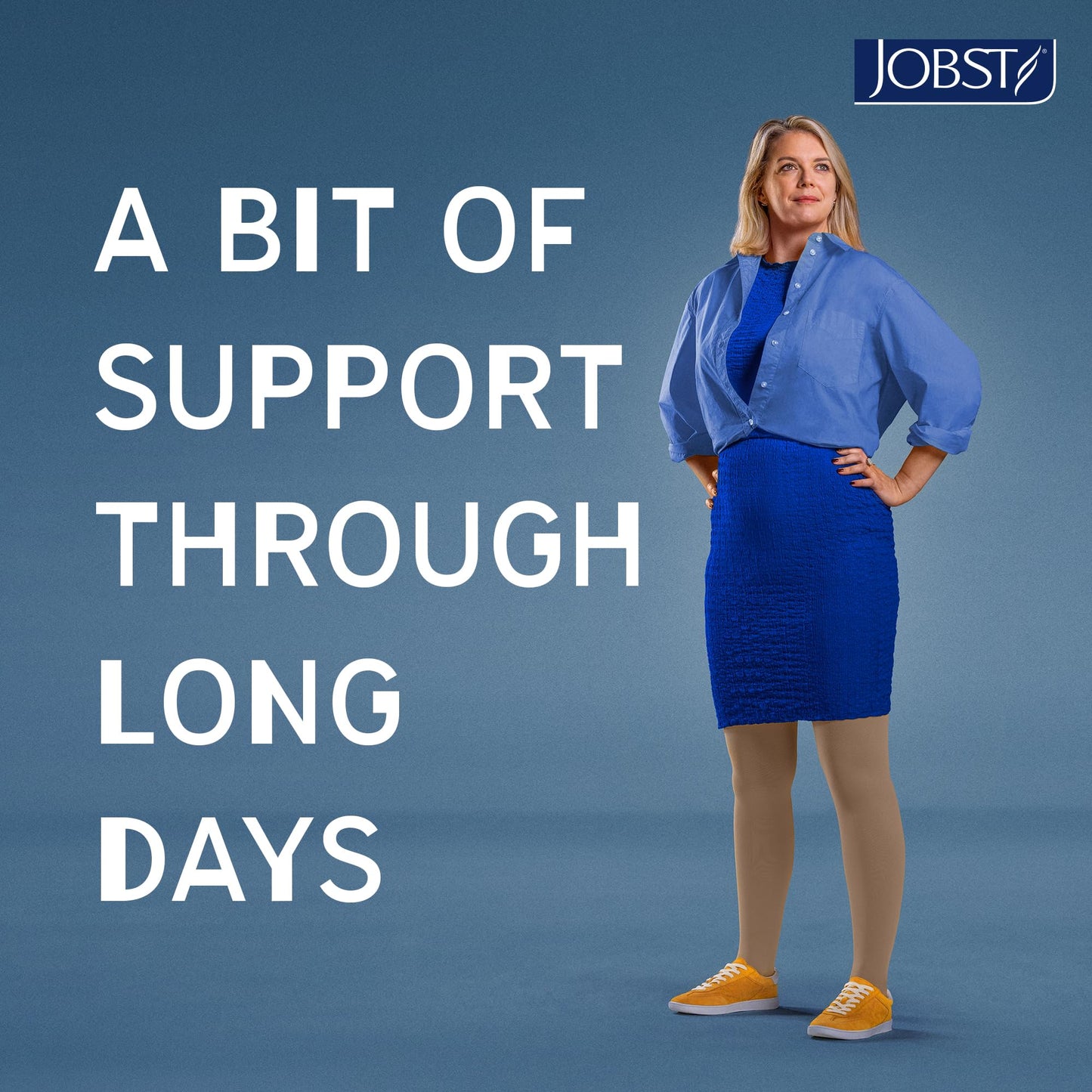 JOBST Relief Waist High Graduated Compression Stockings 30-40mmHg - Comfortable Unisex Design - Open Toe, Beige, Large