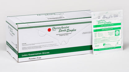 DermAssist® Powder Free Latex Ambidextrous Sterile Exam Glove, Medium