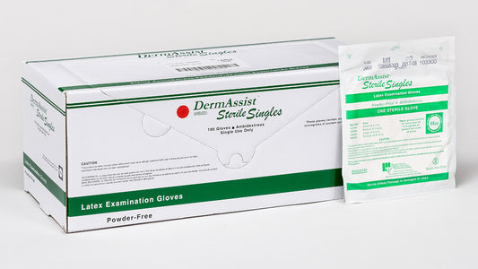 DermAssist® Powder Free Latex Ambidextrous Sterile Exam Glove, Medium