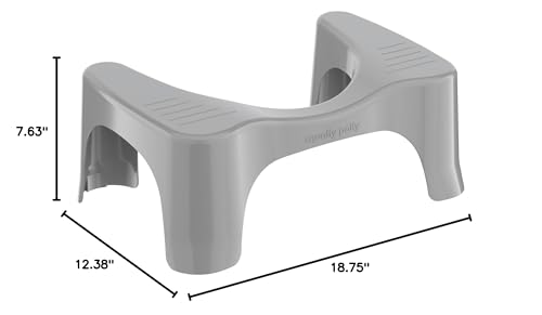 Squatty Potty Simple Bathroom Toilet Stool, White, 7"