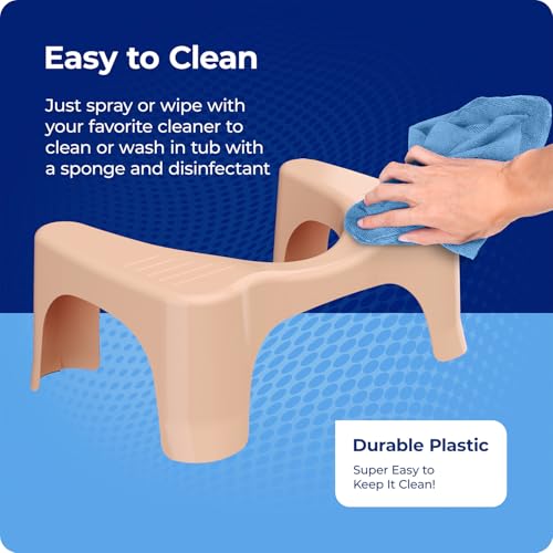 Squatty Potty Simple Bathroom Toilet Stool, White, 7"
