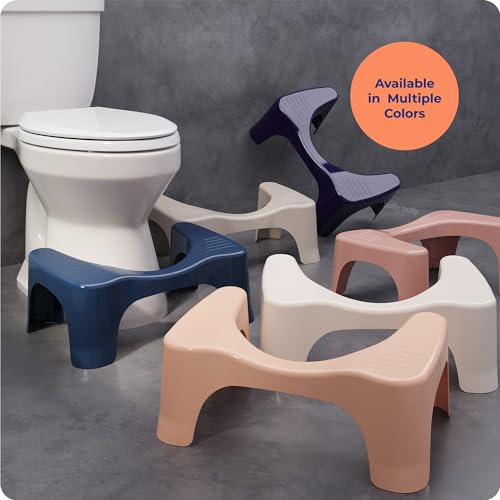 Squatty Potty Simple Bathroom Toilet Stool, White, 7"