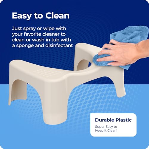 Squatty Potty Simple Bathroom Toilet Stool, White, 7"