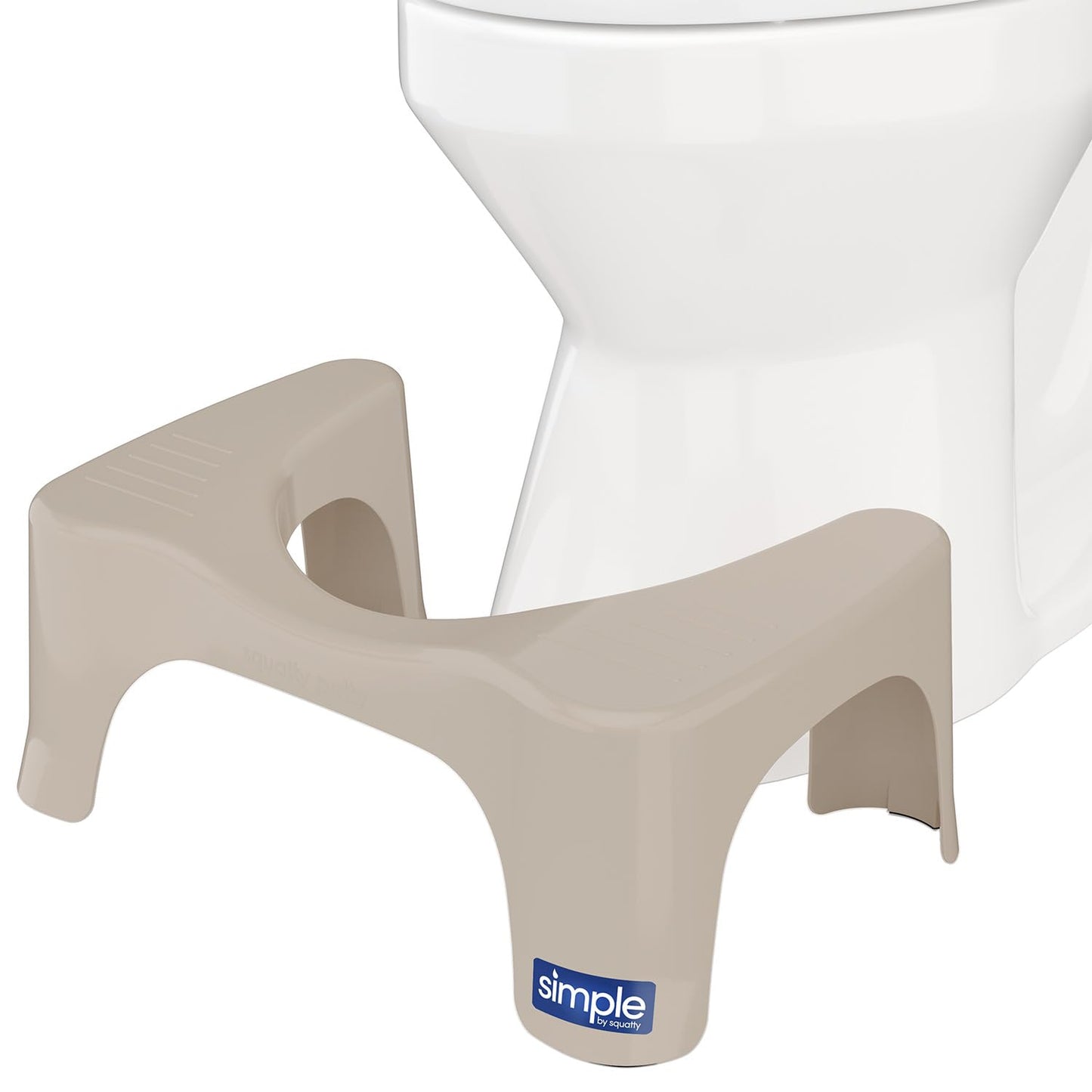 Squatty Potty Simple Bathroom Toilet Stool, White, 7"