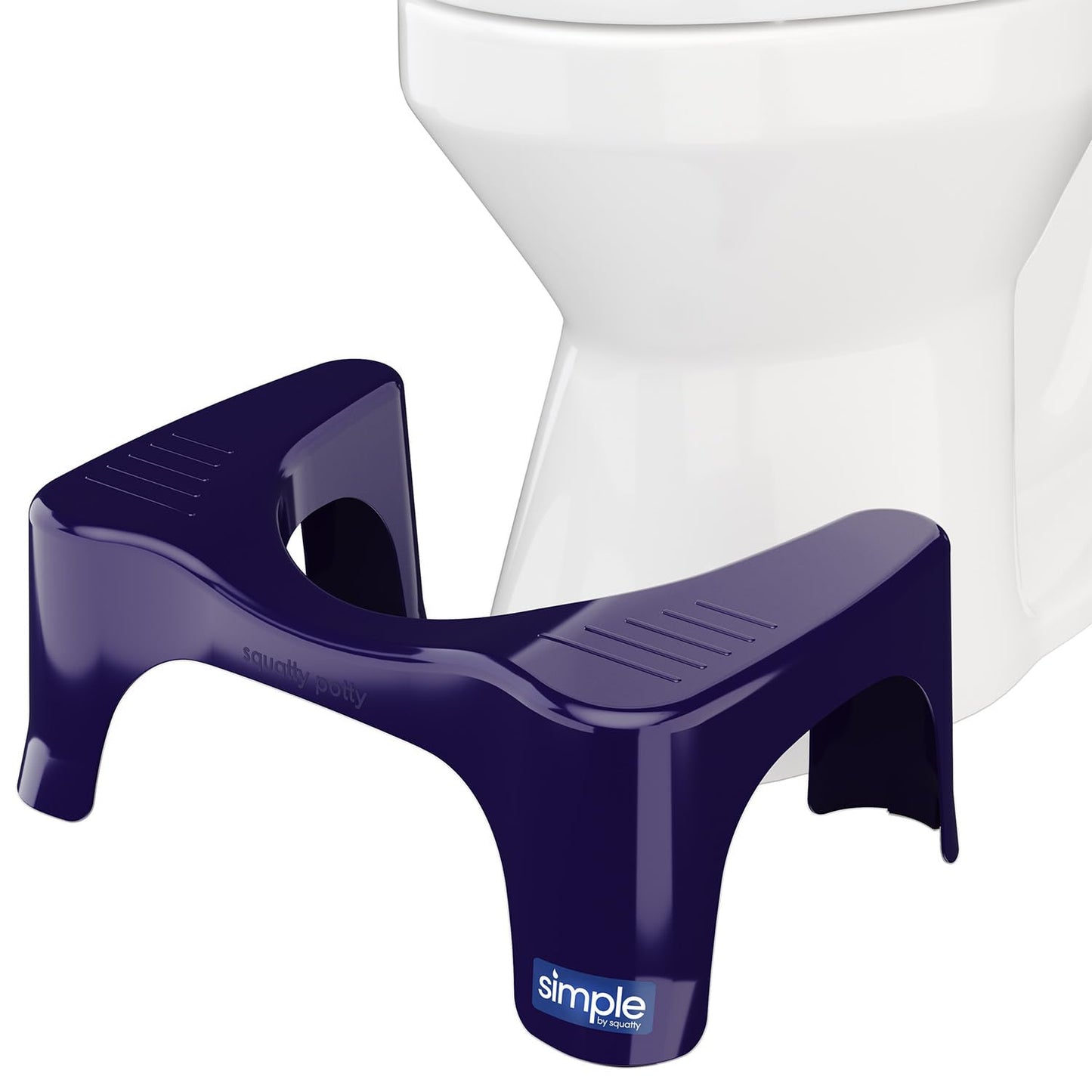 Squatty Potty Simple Bathroom Toilet Stool, White, 7"