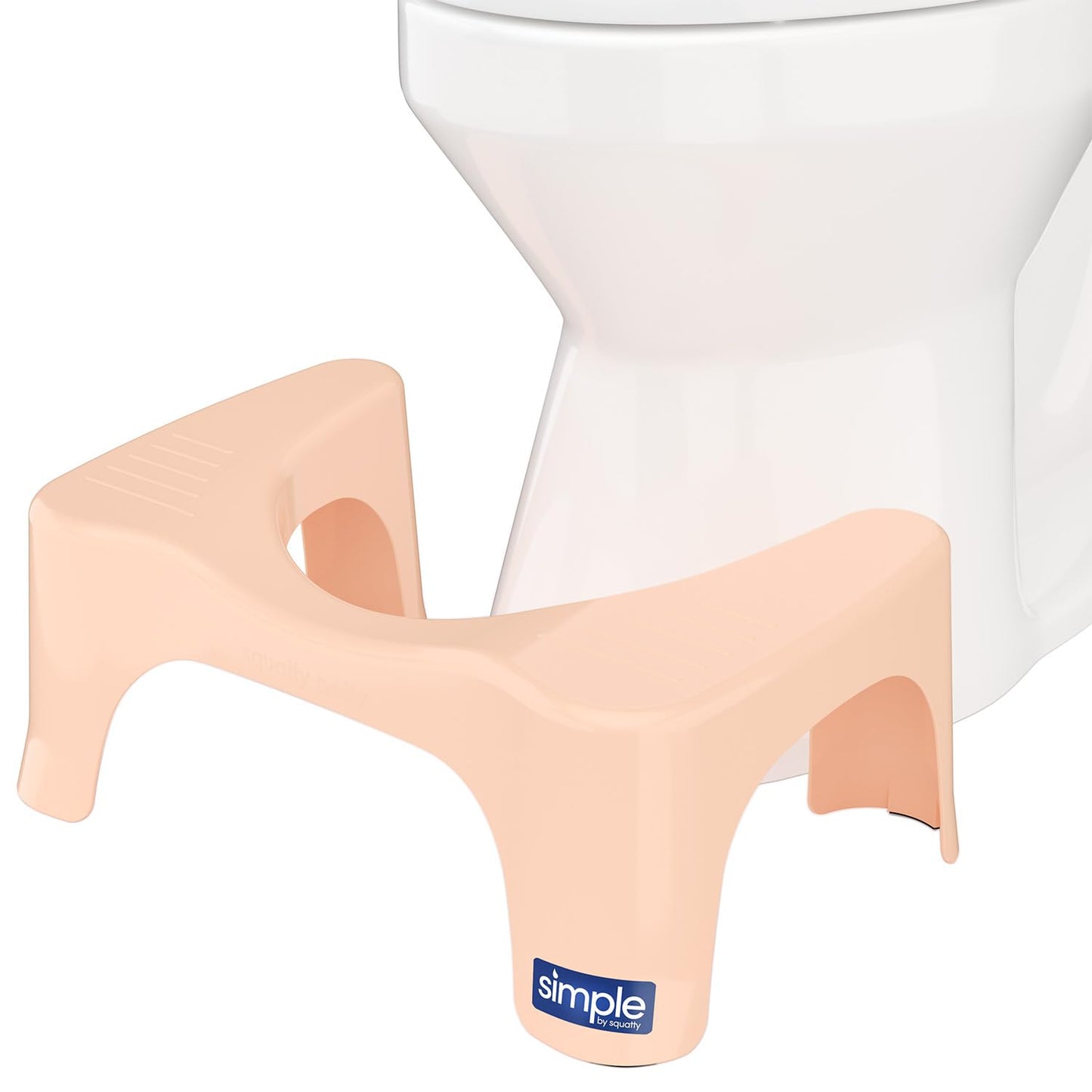 Squatty Potty Simple Bathroom Toilet Stool, White, 7"