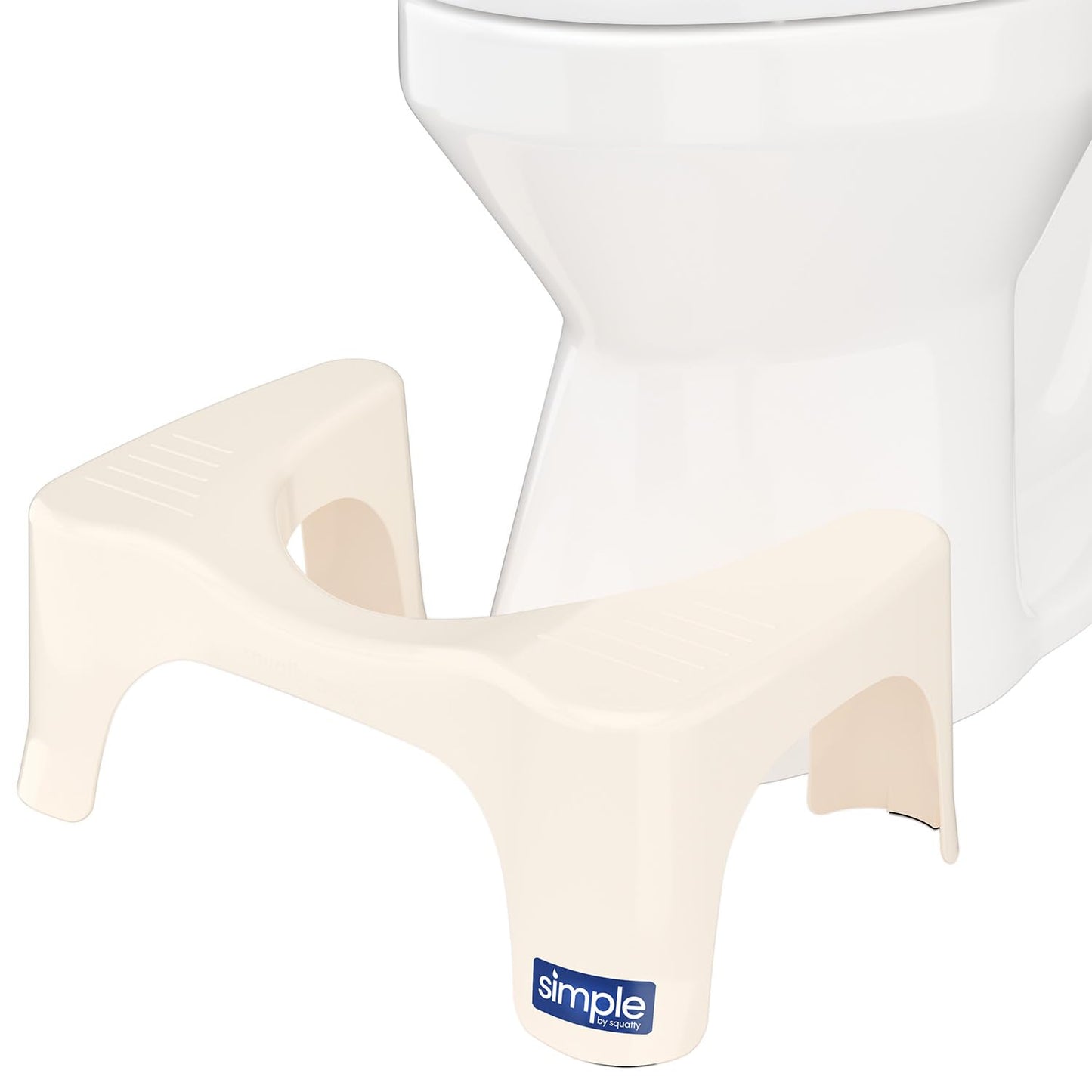 Squatty Potty Simple Bathroom Toilet Stool, White, 7"