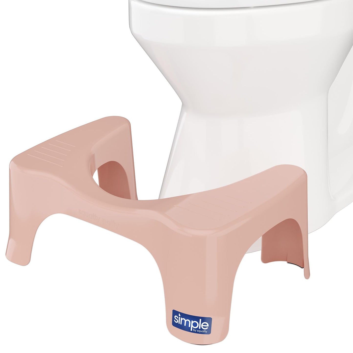Squatty Potty Simple Bathroom Toilet Stool, White, 7"