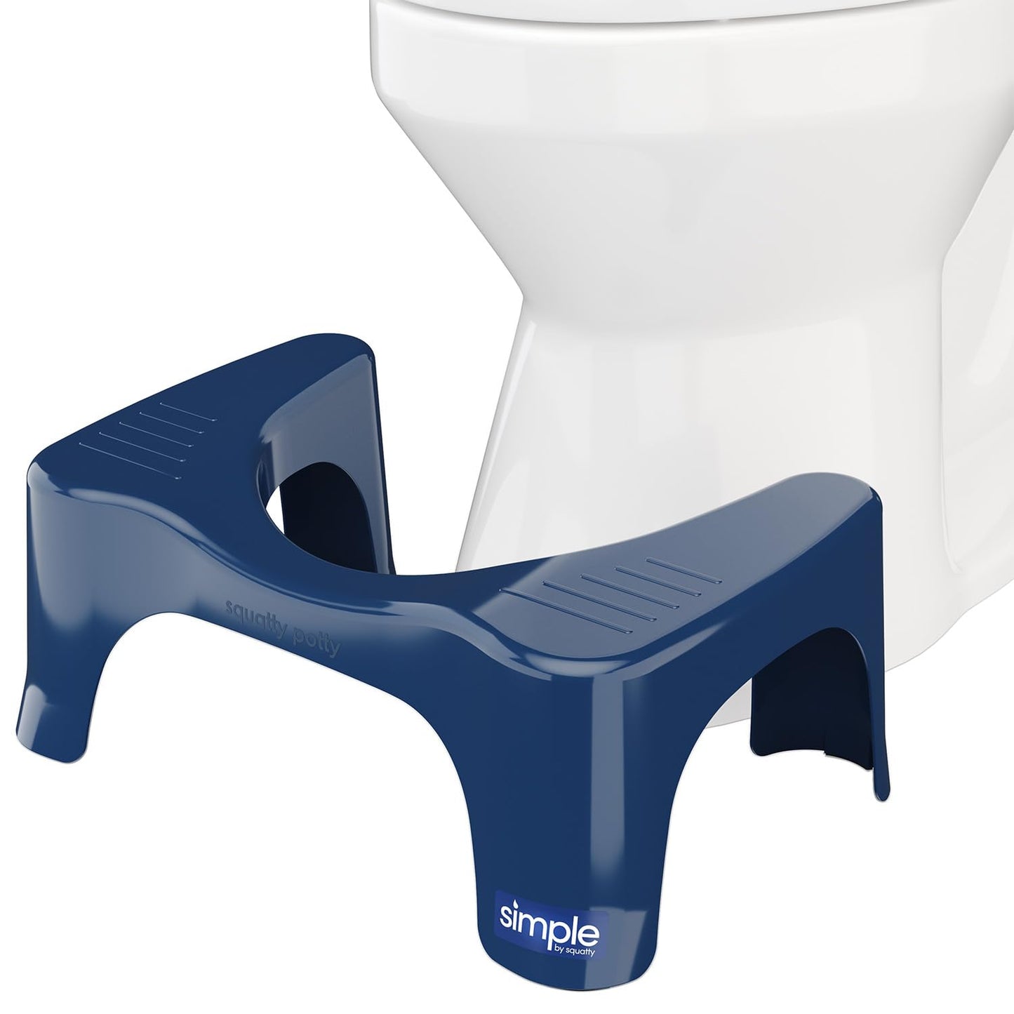 Squatty Potty Simple Bathroom Toilet Stool, White, 7"