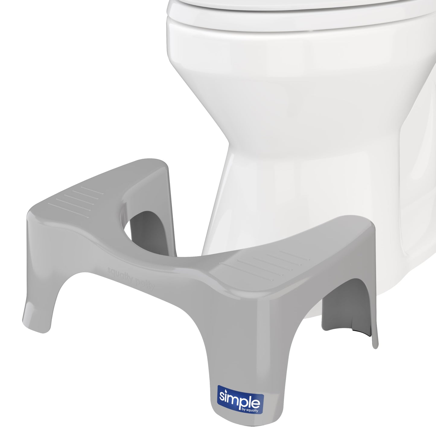 Squatty Potty Simple Bathroom Toilet Stool, White, 7"