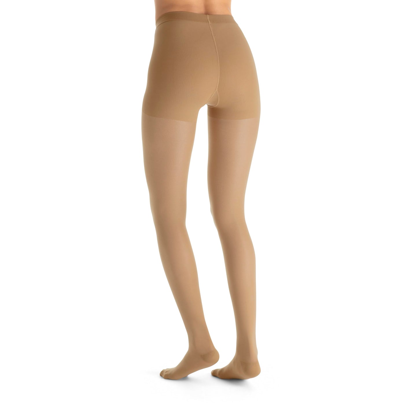 JOBST UltraSheer 15-20mmHg Compression Stockings, Pantyhose, Waist High, Closed Toe, Classic Black, Medium