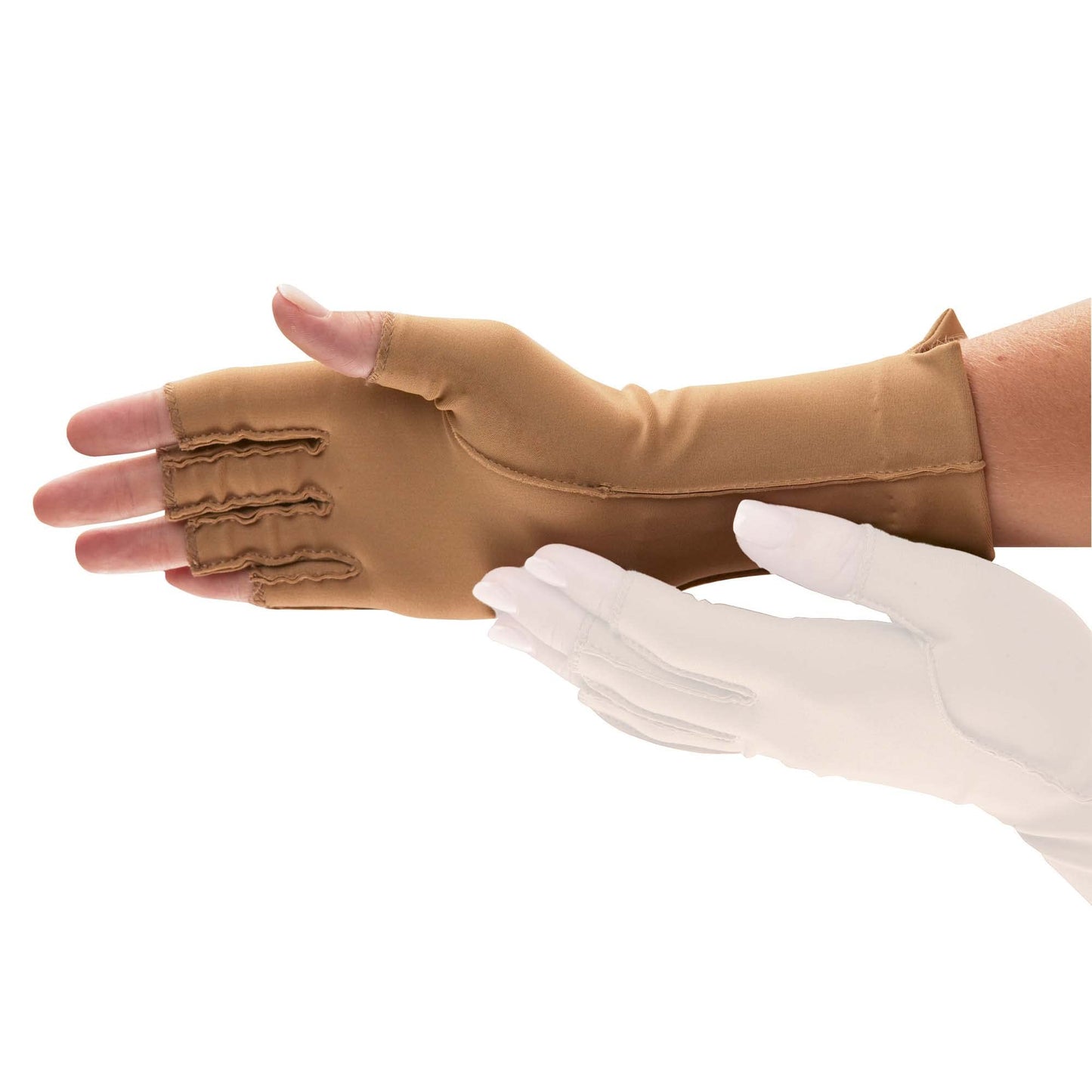 isotoner Women & Men Arthritis Compression Rheumatoid Pain Relief Gloves for joint support with Open/Full finger design