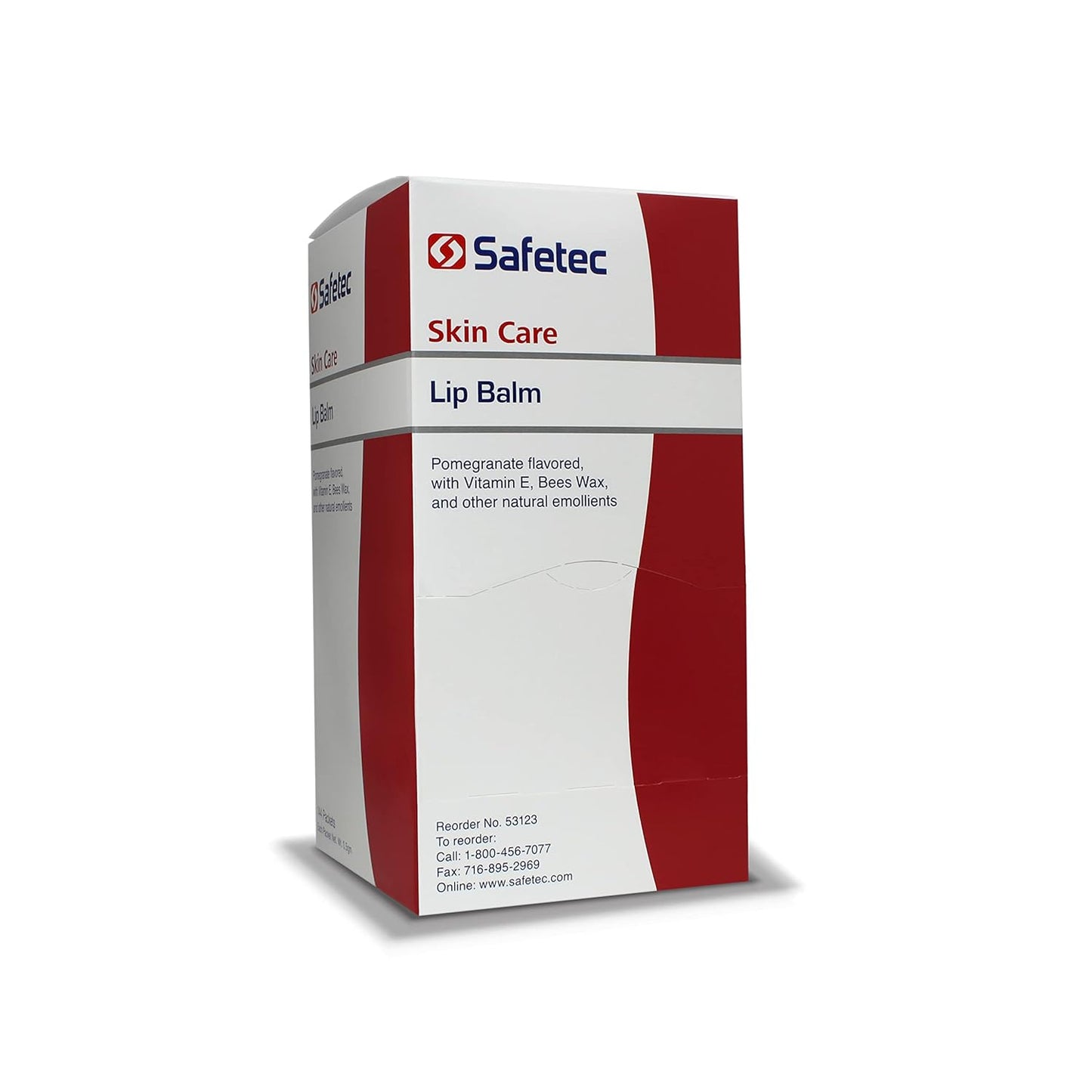 Safetec Lip Balm.5 g. Pouch 144 ct. Box (12 Boxes/case)