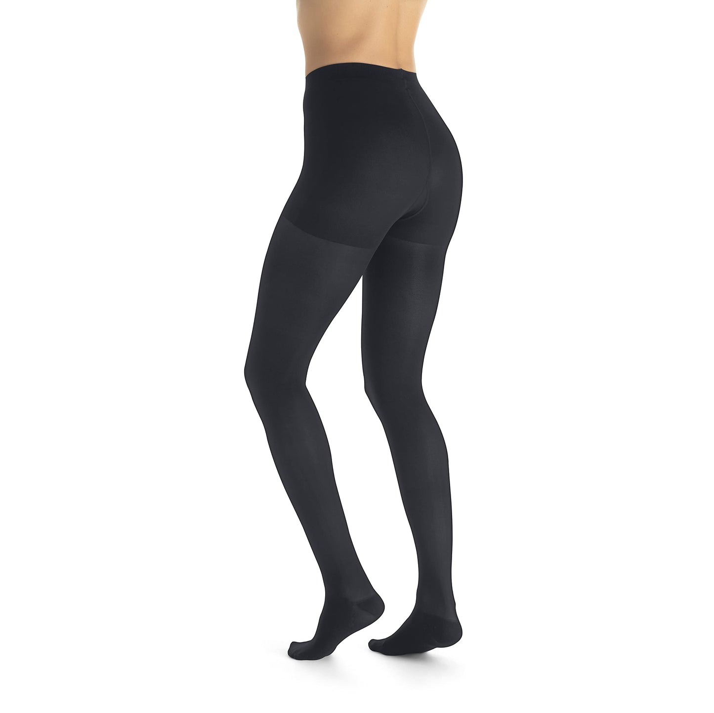 JOBST UltraSheer 15-20mmHg Compression Stockings, Pantyhose, Waist High, Closed Toe, Classic Black, Medium