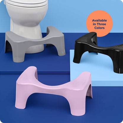 Squatty Potty Simple Bathroom Toilet Stool, White, 7"