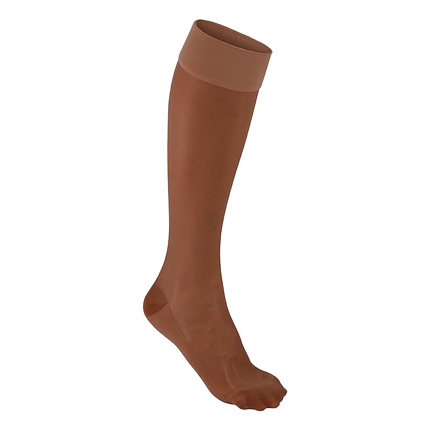 FUTURO Ultra Sheer Knee Highs for Women, Nude, 71061EN, Large, Moderate (15-20 mm/Hg)