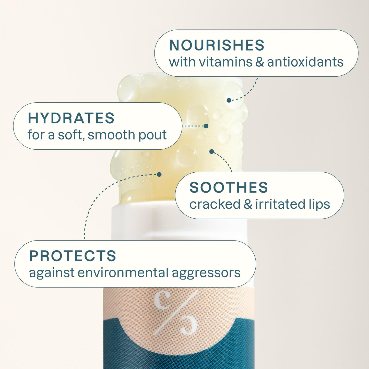 Cliganic Organic Lip Balm Set (4 Packs of 6 Tubes), 100% Natural Moisturizer for Cracked & Dry Lips (Packaging May Vary)