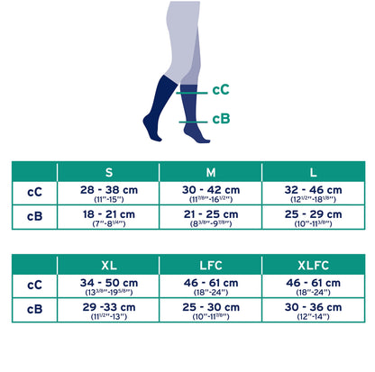 JOBST - 110484 Activewear Compression Socks, 15-20 mmHg, Knee High, Medium, Black