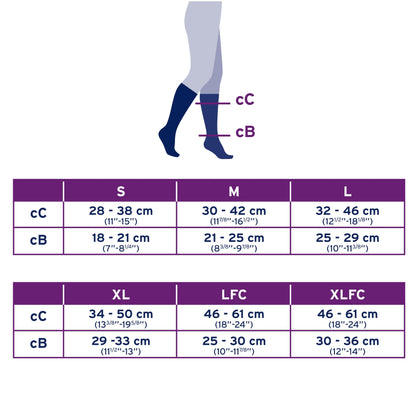JOBST - 110484 Activewear Compression Socks, 15-20 mmHg, Knee High, Medium, Black