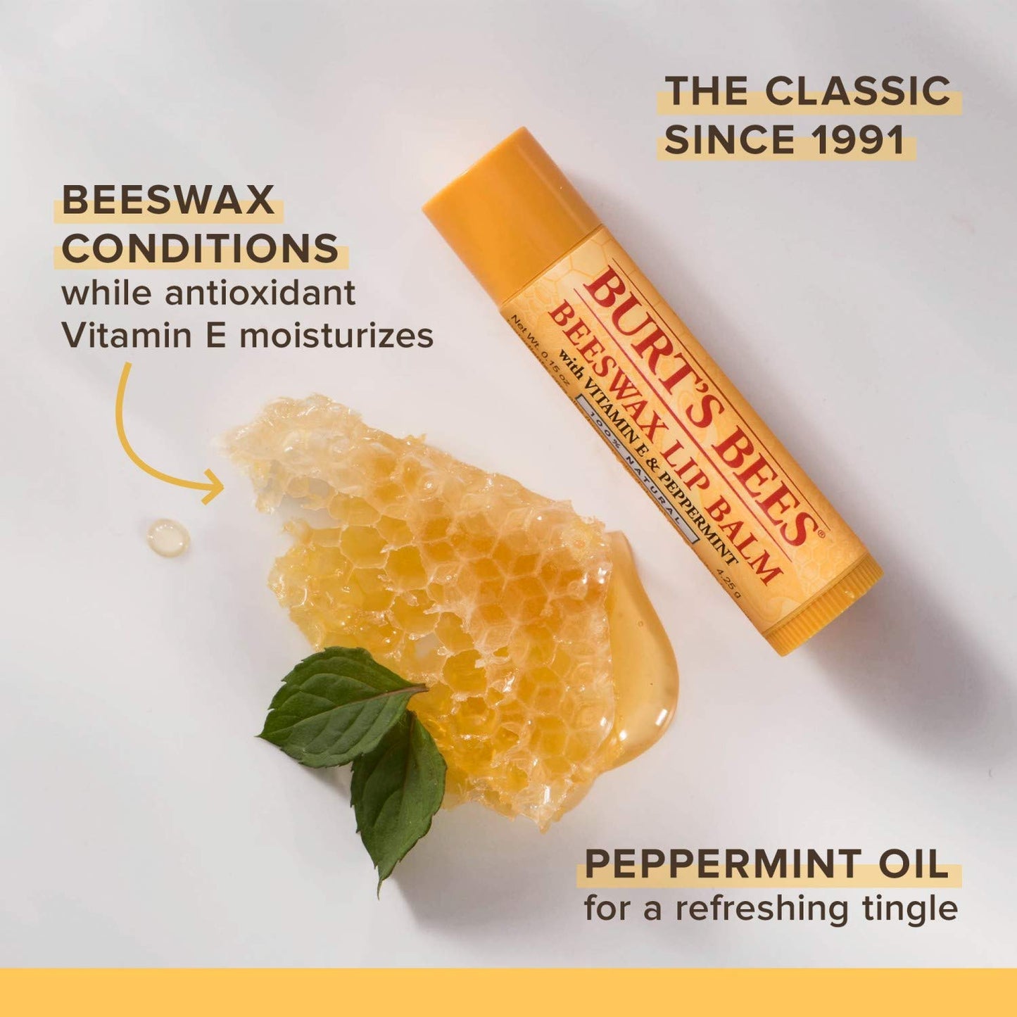 Burt's Bees Lip Balm Stocking Stuffers, Moisturizing Lip Care Christmas Gifts, SuperFruit - Pomegranate, Coconut & Pear, Mango, Pink Grapefruit, Natural Origin Treatment (4-Pack)