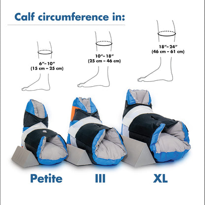 Stryker – Sage Prevalon Heel Protector III – 1 Heel Protector – Cushioned Boot for Heel Pressure Relief with Stabilizing Wedge for Bed-Bound Individuals – Standard Size