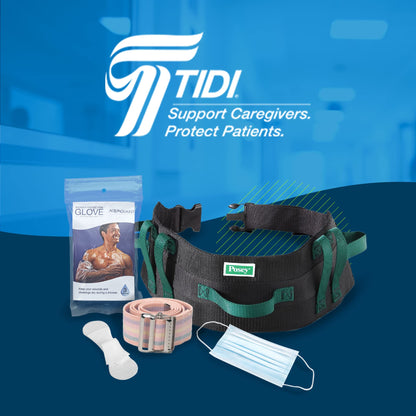 TIDI Posey Heel Pillows – One Size Fits Most – Polyester/Cotton, Pastel Plaid – Qty: 1 Pair of Quilted Heel Pillows Per Package – Heel Off-Loading Devices – Heel Pressure Injuries – Home Care (6115)