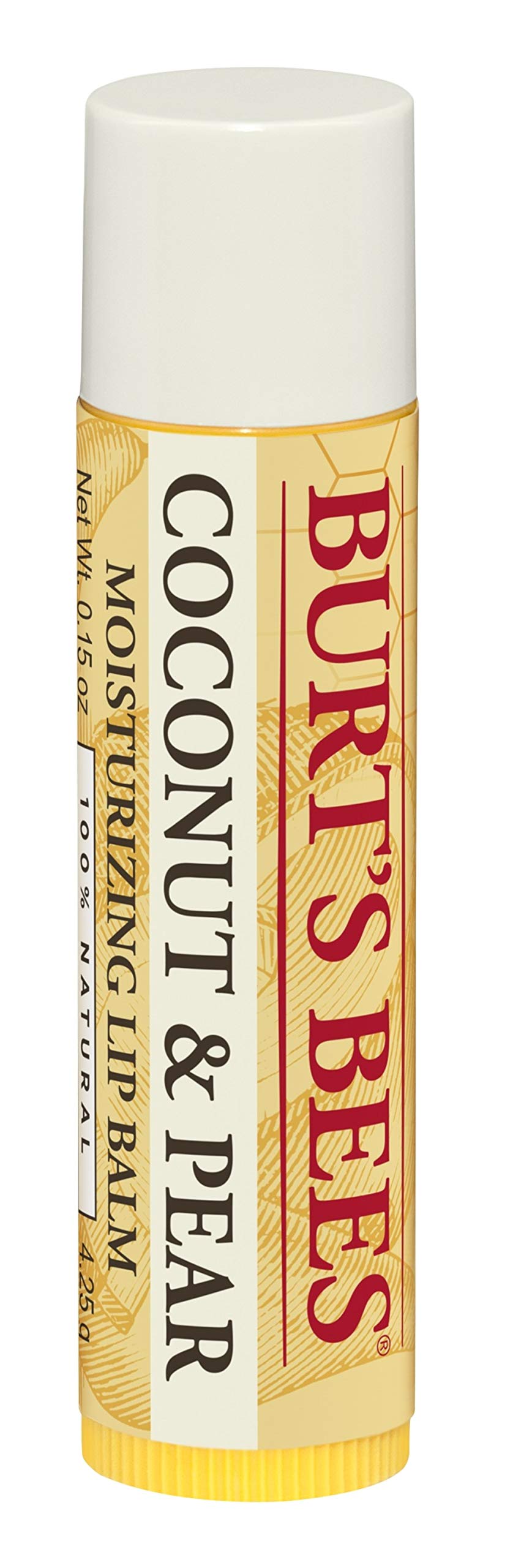 Burt's Bees Lip Balm Stocking Stuffers, Moisturizing Lip Care Christmas Gifts, SuperFruit - Pomegranate, Coconut & Pear, Mango, Pink Grapefruit, Natural Origin Treatment (4-Pack)