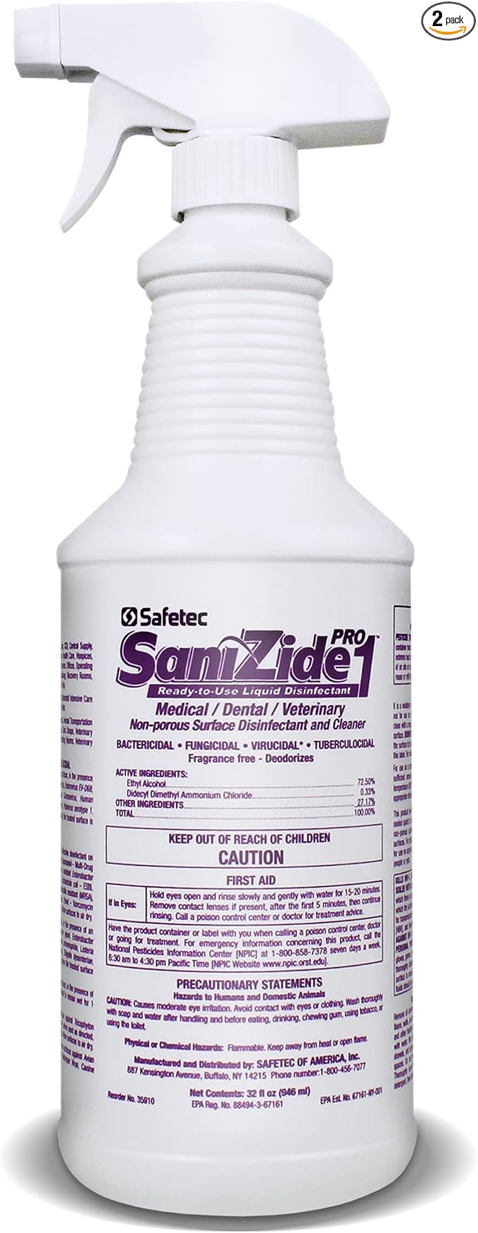 SaniZide Pro 1® Surface Disinfectant Wipes 50 ct. Box