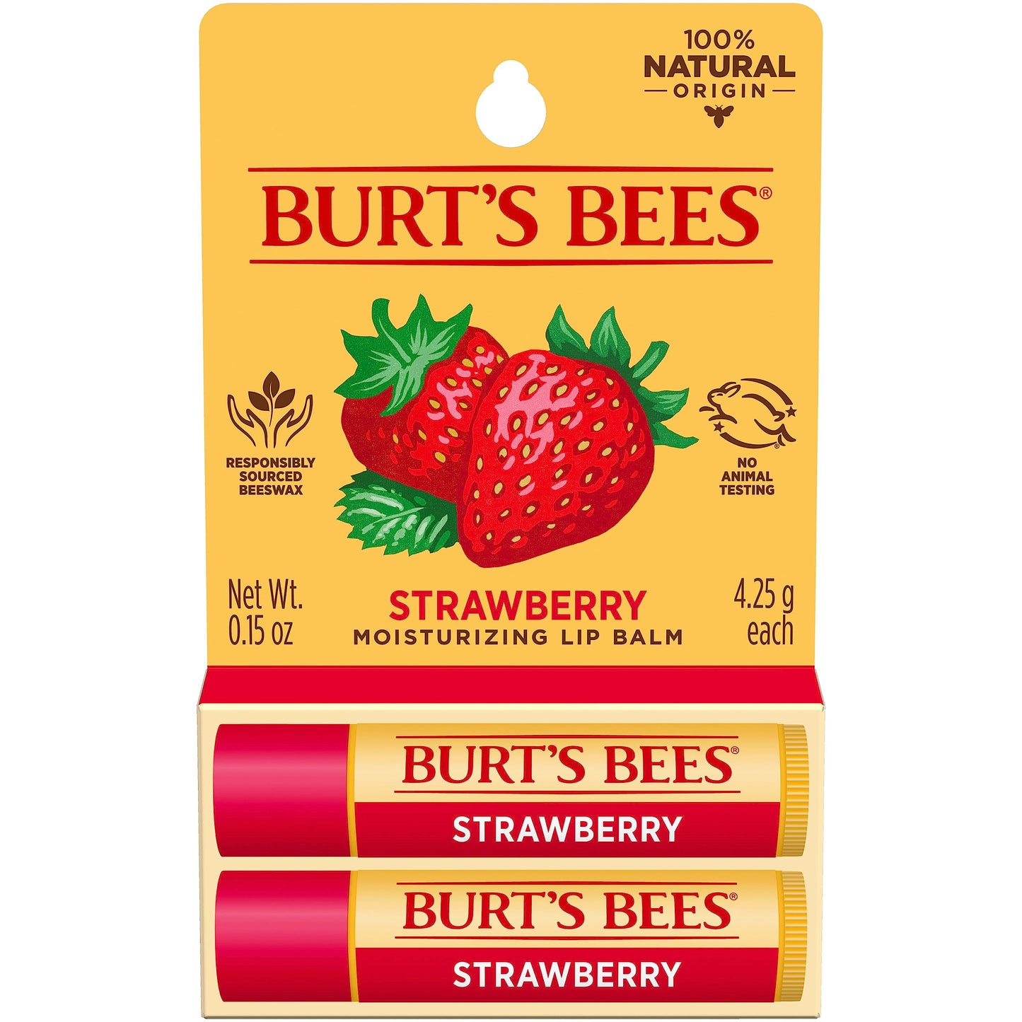 Burt's Bees Lip Balm Stocking Stuffers, Moisturizing Lip Care Christmas Gifts, SuperFruit - Pomegranate, Coconut & Pear, Mango, Pink Grapefruit, Natural Origin Treatment (4-Pack)