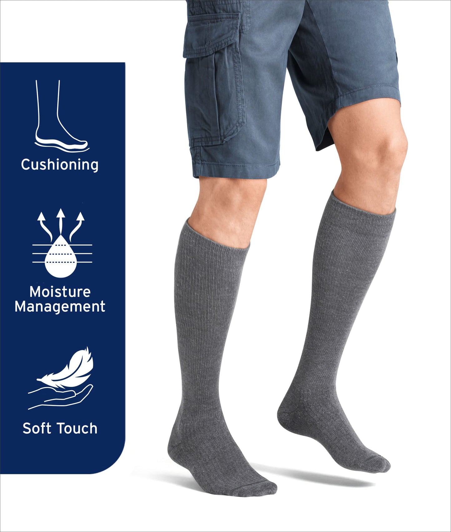JOBST - 110484 Activewear Compression Socks, 15-20 mmHg, Knee High, Medium, Black