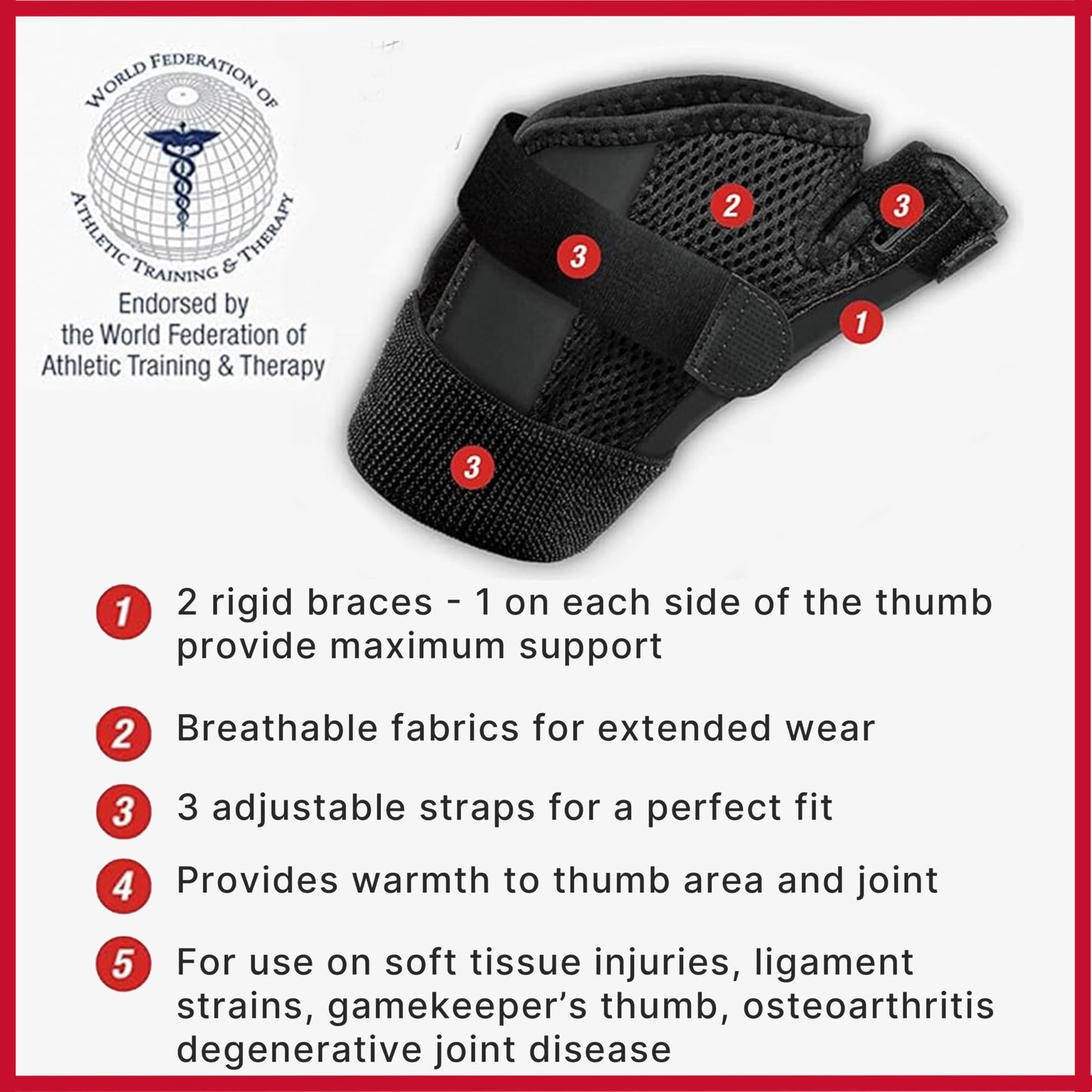 MUELLER Adjust-to-Fit Thumb Stabilizer - Unisex, One Size Fits Most, Ideal for De Quervains Tenosynovitis Brace, Thumb Brace for Arthritis Pain and Support, Can be Worn on Both Hands