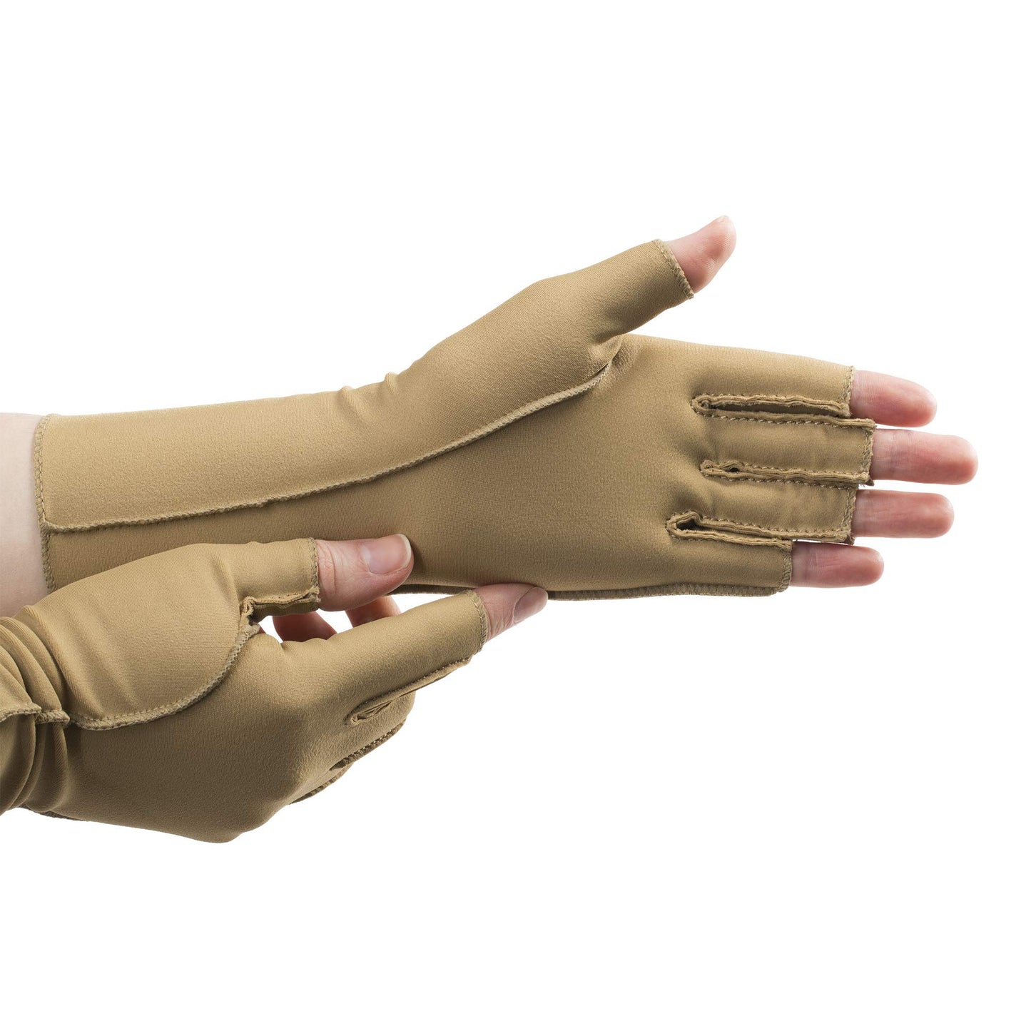 isotoner Women & Men Arthritis Compression Rheumatoid Pain Relief Gloves for joint support with Open/Full finger design