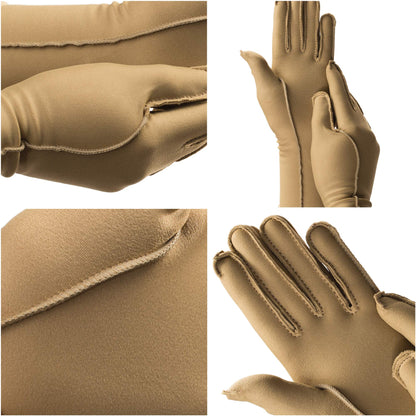 isotoner Women & Men Arthritis Compression Rheumatoid Pain Relief Gloves for joint support with Open/Full finger design