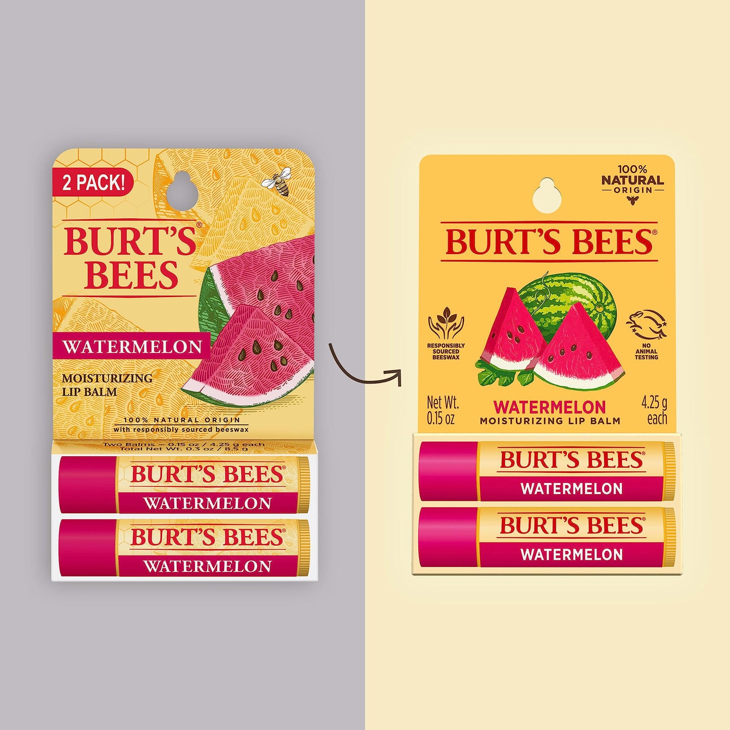 Burt's Bees Lip Balm Stocking Stuffers, Moisturizing Lip Care Christmas Gifts, SuperFruit - Pomegranate, Coconut & Pear, Mango, Pink Grapefruit, Natural Origin Treatment (4-Pack)