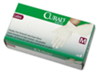 CURAD Powder-Free Textured Latex Exam Gloves, Large