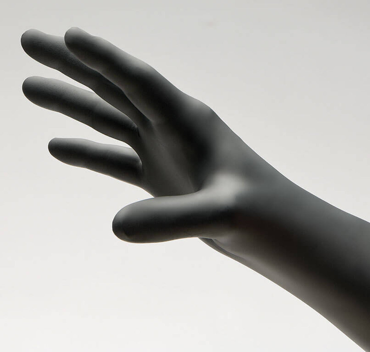 NitriDerm® Black Nitrile 187 series Textured Powder Free Exam Glove, Small